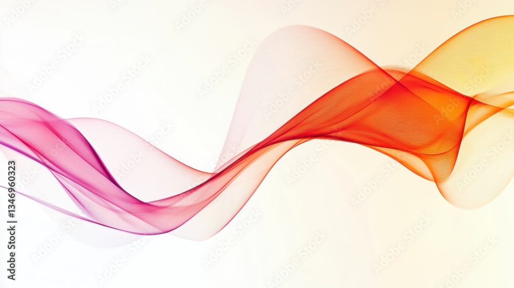 Obraz premium Dynamic Flow of Collaboration, vibrant lines and curves symbolizing teamwork in business, abstract design with a blurred background for focus.