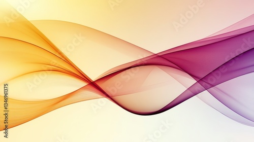 Abstract flow of lines and curves symbolizing collaboration and teamwork in business with a blurred background for depth and focus