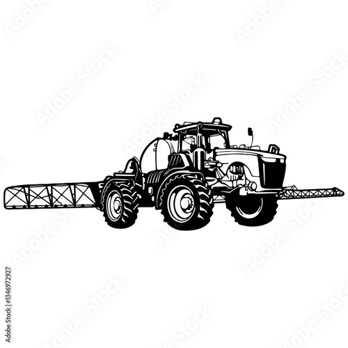 sprayer, r4045, self-propelled sprayer - Equipment - Farm Vehicles, Heavy Equipment Stencil Cut File