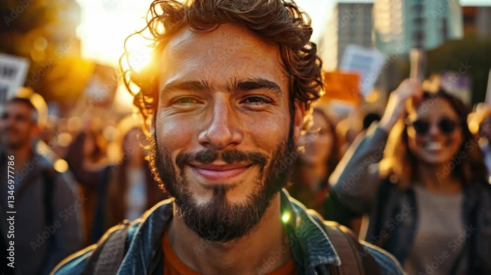 A diverse group of individuals gathers in an urban area to protest against social inequality and advocate for ecological justice. A diverse group of individuals gathers in an urban area to protest against social inequality and advocate for ecological justice.