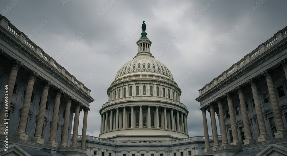 Fototapeta premium Grand Building Architectural Columns Dome