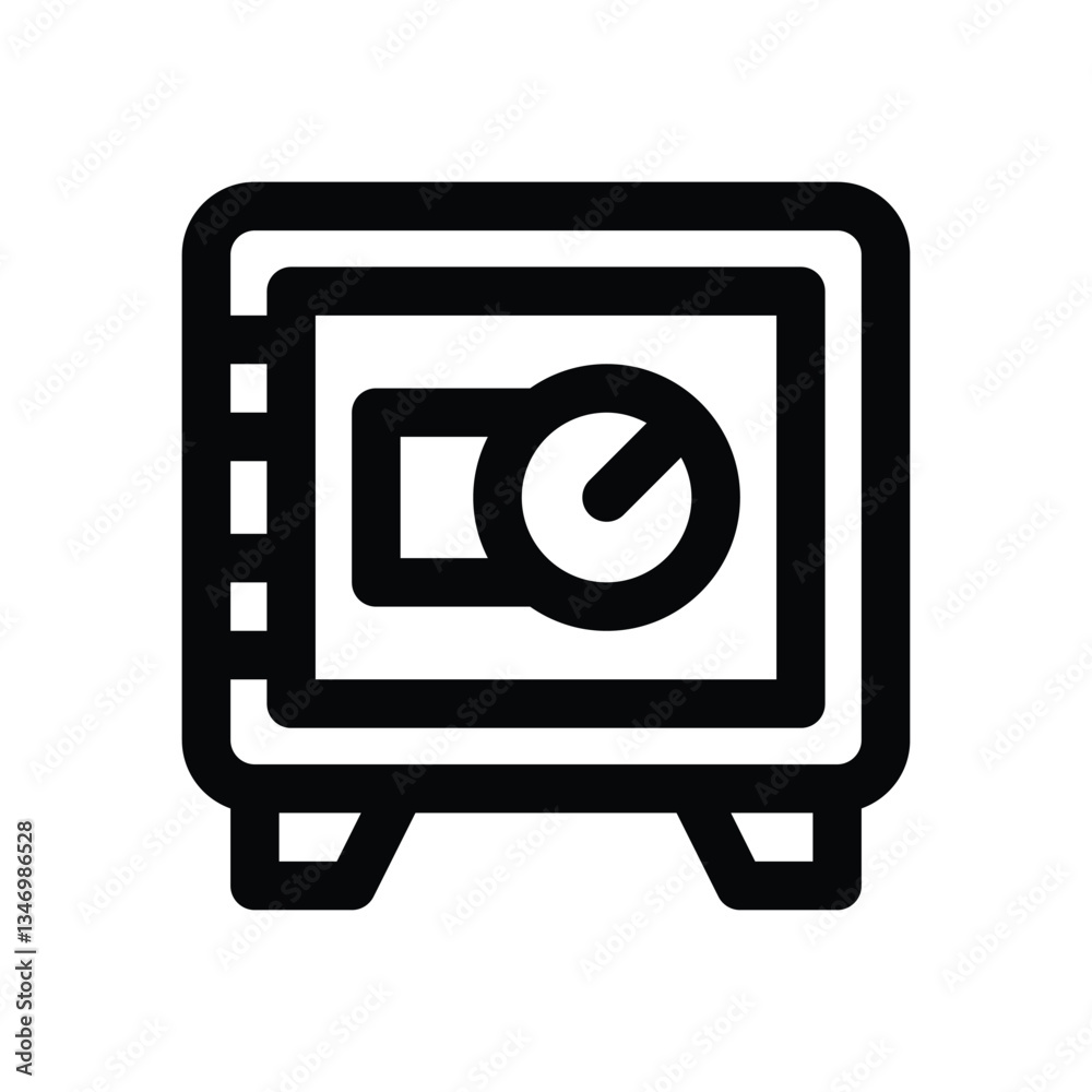 safebox line icon. Clean and minimalist vector icon for websites, mobile apps, presentations, and logos. Fully scalable and customizable for any project. safebox line icon. Clean and minimalist vector icon for websites, mobile apps, presentations, and logos. Fully scalable and customizable for any project.