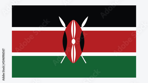 KENYA Flag with Original color