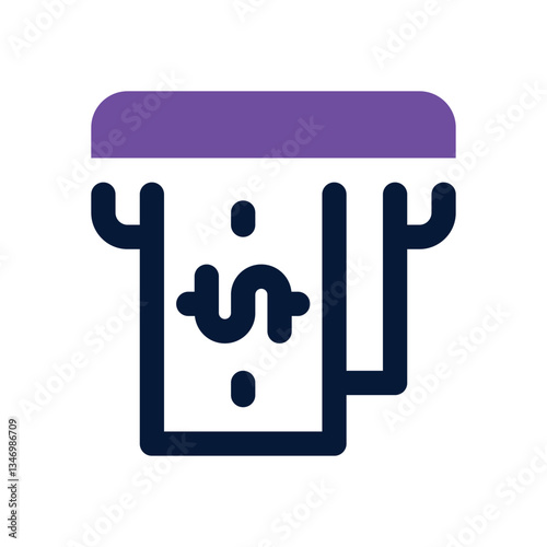 cash dual tone icon. Sleek and modern vector icon for websites, mobile apps, marketing materials, and corporate design. Fully scalable and ready to use.