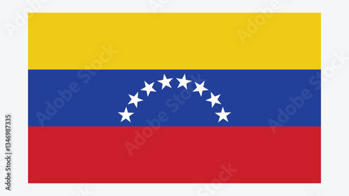 VENEZUELA Flag with Original color photo