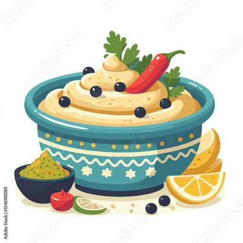 food, eggplant, cuisine, arabic, traditional, appetizer, vegetarian, dip, hummus, babaganoush, turkish, lebanese, vegetable, mediterranean, ganoush, parsley, healthy, snack, arabian, greek, baba, back