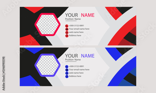 Professional business email signature template