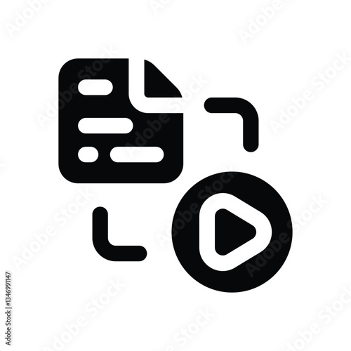 content creator glyph icon. Strong and solid vector icon for websites, mobile interfaces, presentations, and visual branding. High quality and easy to edit.