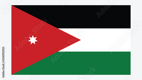 JORDAN Flag with Original color Free Download JORDAN Flag with Original color - GFXLoad