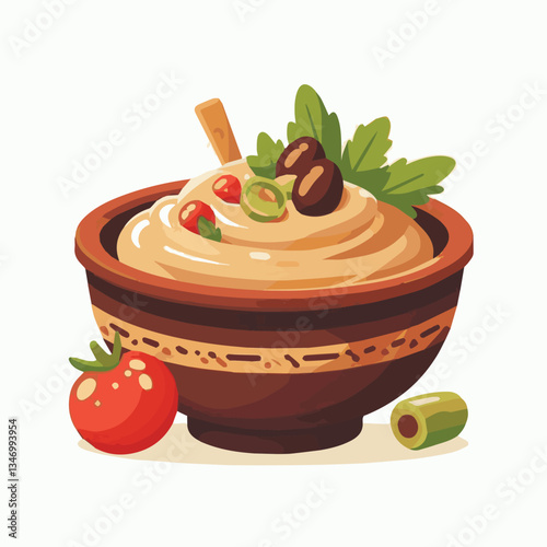 food, eggplant, cuisine, arabic, traditional, appetizer, vegetarian, dip, hummus, babaganoush, turkish, lebanese, vegetable, mediterranean, ganoush, parsley, healthy, snack, arabian, greek, baba, back
