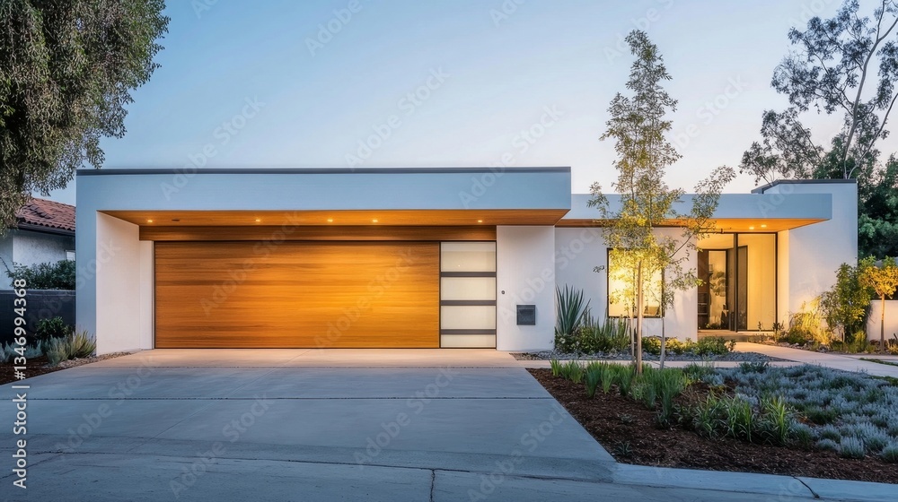 Fototapeta premium modern house in the garden