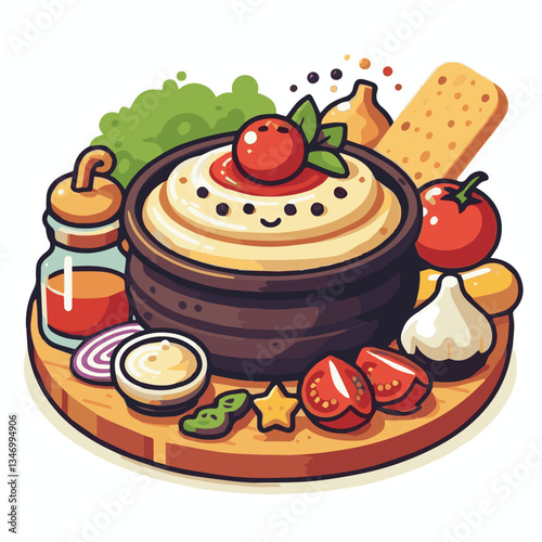 food, eggplant, cuisine, arabic, traditional, appetizer, vegetarian, dip, hummus, babaganoush, turkish, lebanese, vegetable, mediterranean, ganoush, parsley, healthy, snack, arabian, greek, baba, back