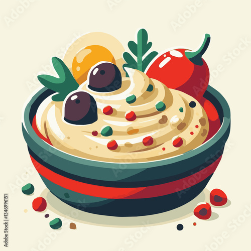 food, eggplant, cuisine, arabic, traditional, appetizer, vegetarian, dip, hummus, babaganoush, turkish, lebanese, vegetable, mediterranean, ganoush, parsley, healthy, snack, arabian, greek, baba, back