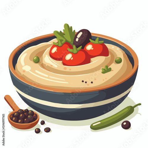 food, eggplant, cuisine, arabic, traditional, appetizer, vegetarian, dip, hummus, babaganoush, turkish, lebanese, vegetable, mediterranean, ganoush, parsley, healthy, snack, arabian, greek, baba, back