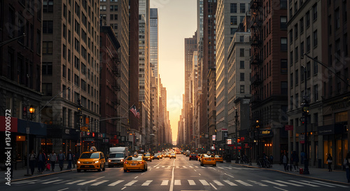 Urban Alley Sunlight Hopeful Cityscape