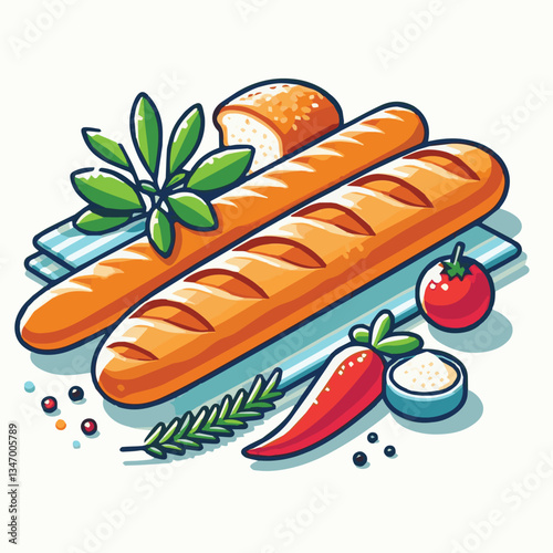 baguette, food, bread, bakery, breakfast, french, bun, meal, fresh, pastry, loaf, wheat, healthy, crust, tasty, nutrition, brown, isolated, flour, bake, organic, background, traditional, delicious, ce