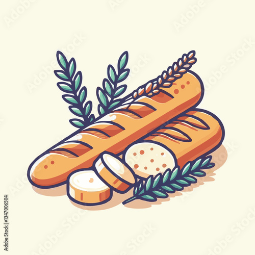 baguette, food, bread, bakery, breakfast, french, bun, meal, fresh, pastry, loaf, wheat, healthy, crust, tasty, nutrition, brown, isolated, flour, bake, organic, background, traditional, delicious, ce