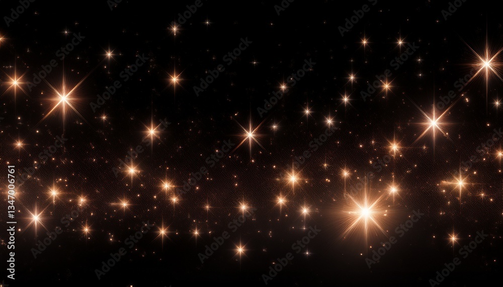 Obraz premium golden christmas lights