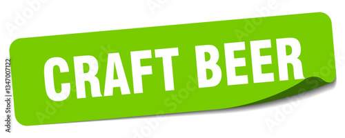 craft beer sticker. craft beer label
