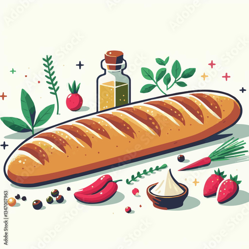 baguette, food, bread, bakery, breakfast, french, bun, meal, fresh, pastry, loaf, wheat, healthy, crust, tasty, nutrition, brown, isolated, flour, bake, organic, background, traditional, delicious, ce