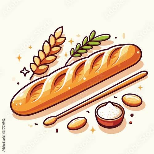 baguette, food, bread, bakery, breakfast, french, bun, meal, fresh, pastry, loaf, wheat, healthy, crust, tasty, nutrition, brown, isolated, flour, bake, organic, background, traditional, delicious, ce