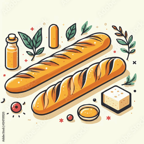 baguette, food, bread, bakery, breakfast, french, bun, meal, fresh, pastry, loaf, wheat, healthy, crust, tasty, nutrition, brown, isolated, flour, bake, organic, background, traditional, delicious, ce
