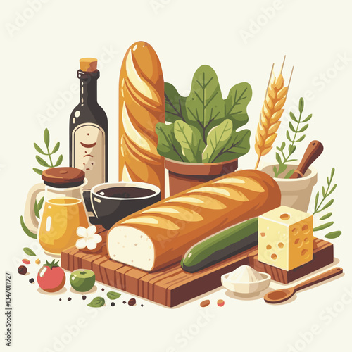 baguette, food, bread, bakery, breakfast, french, bun, meal, fresh, pastry, loaf, wheat, healthy, crust, tasty, nutrition, brown, isolated, flour, bake, organic, background, traditional, delicious, ce