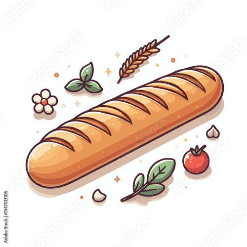 baguette, food, bread, bakery, breakfast, french, bun, meal, fresh, pastry, loaf, wheat, healthy, crust, tasty, nutrition, brown, isolated, flour, bake, organic, background, traditional, delicious, ce