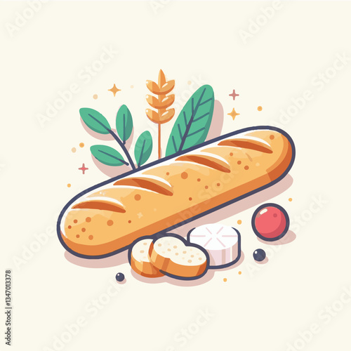 baguette, food, bread, bakery, breakfast, french, bun, meal, fresh, pastry, loaf, wheat, healthy, crust, tasty, nutrition, brown, isolated, flour, bake, organic, background, traditional, delicious, ce
