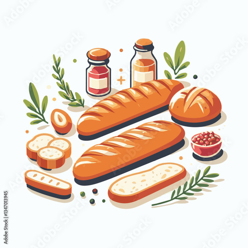 baguette, food, bread, bakery, breakfast, french, bun, meal, fresh, pastry, loaf, wheat, healthy, crust, tasty, nutrition, brown, isolated, flour, bake, organic, background, traditional, delicious, ce