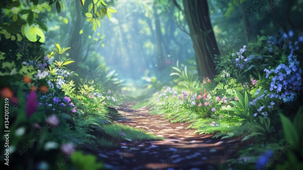 Obraz premium sunlight in the forest