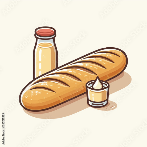 baguette, food, bread, bakery, breakfast, french, bun, meal, fresh, pastry, loaf, wheat, healthy, crust, tasty, nutrition, brown, isolated, flour, bake, organic, background, traditional, delicious, ce