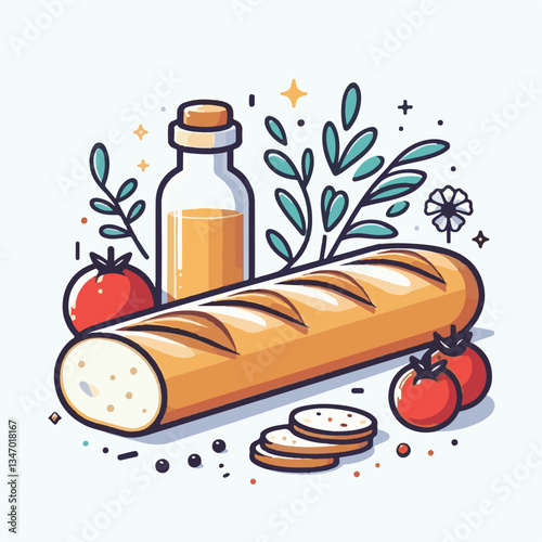 baguette, food, bread, bakery, breakfast, french, bun, meal, fresh, pastry, loaf, wheat, healthy, crust, tasty, nutrition, brown, isolated, flour, bake, organic, background, traditional, delicious, ce