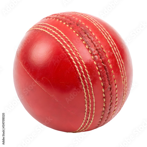 cricket ball isolated on white