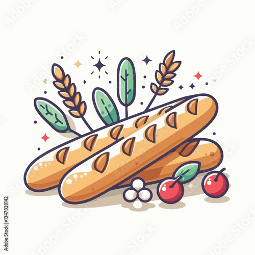 baguette, food, bread, bakery, breakfast, french, bun, meal, fresh, pastry, loaf, wheat, healthy, crust, tasty, nutrition, brown, isolated, flour, bake, organic, background, traditional, delicious, ce