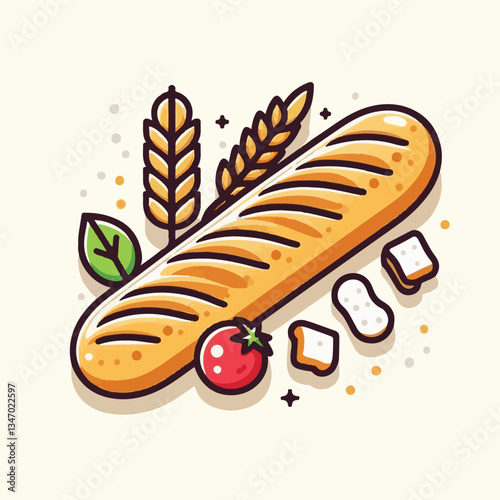 baguette, food, bread, bakery, breakfast, french, bun, meal, fresh, pastry, loaf, wheat, healthy, crust, tasty, nutrition, brown, isolated, flour, bake, organic, background, traditional, delicious, ce