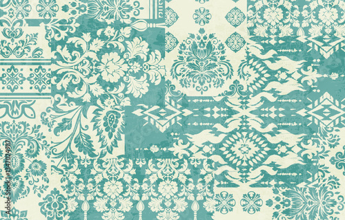 Ethnic Motifs Ikat floral paisley embroidery floral. ikat Saree Sarong oriental pattern traditional.Ikat embroidery style abstract embroidery design for texture,fabric,clothing,wrapping,decoration	
