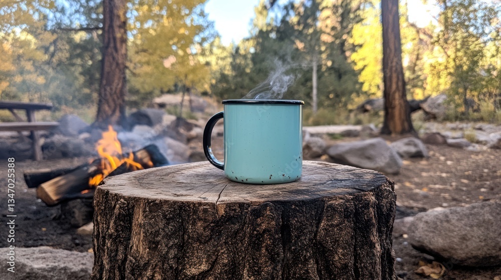 Campfire Coffee: A Serene Autumn Morning in the Woods Campfire Coffee: A Serene Autumn Morning in the Woods