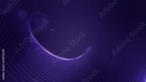 Colorful computer-generated loop featuring dynamic waves and intricate patterns in a deep blue ambiance