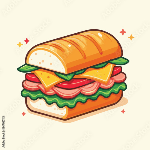 bread, baguette, meal, meat, fresh, food, background, cucumber, carrot, lunch, cuisine, coriander, sandwich, asian, traditional, vietnamese, pork, vietnam, sliced, closeup, cilantro, vegetable, street
