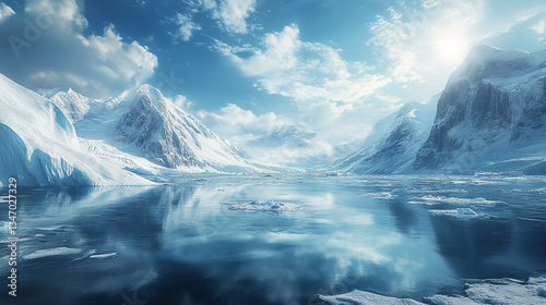 Wallpaper Mural Journey Through the Enchanting Arctic Exploring the Frozen Tundras, Majestic Glaciers, and Icy Fjords of the Circumpolar North Torontodigital.ca