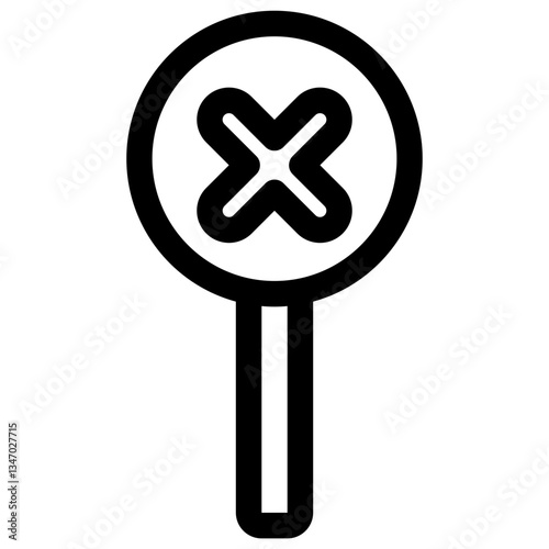 disagree line icon