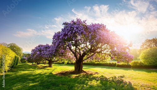 Wallpaper Mural sunset in the park Torontodigital.ca