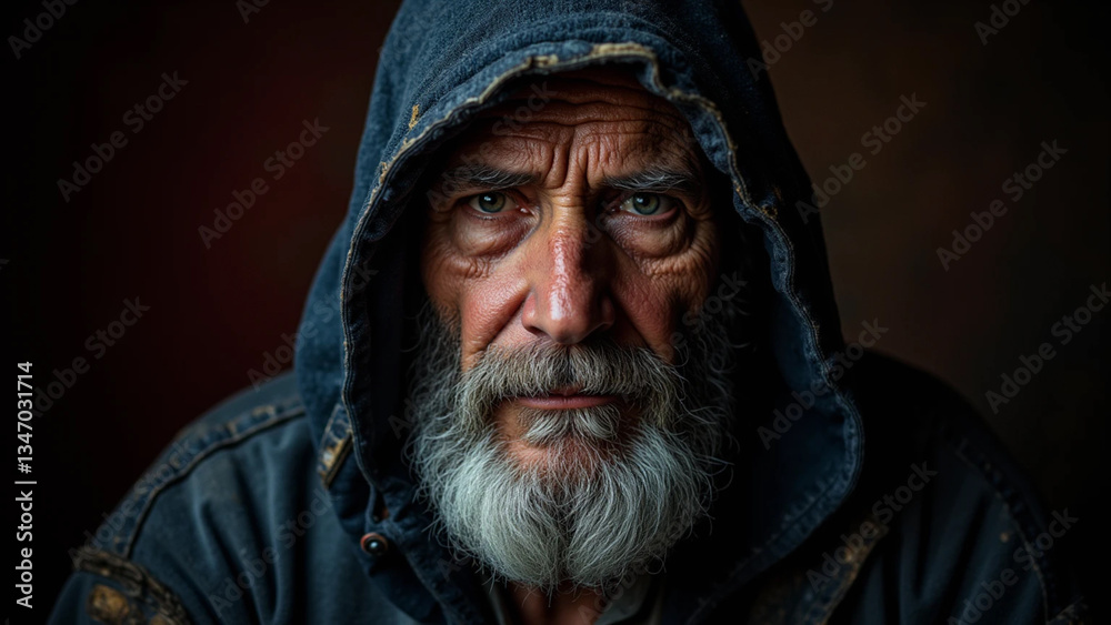 Homeless Man on the Streets: A Portrait of Struggle and Survival