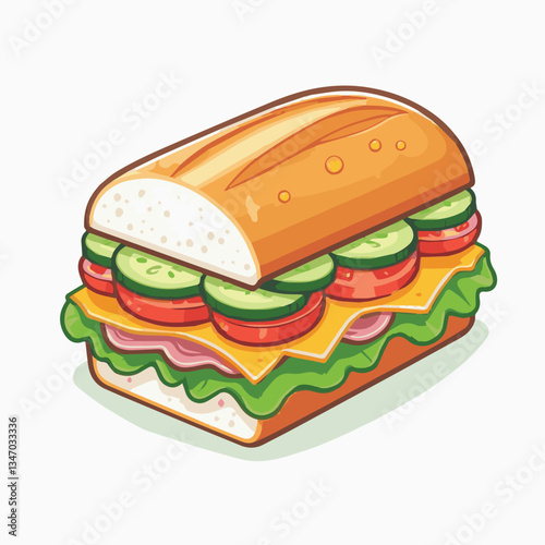 bread, baguette, meal, meat, fresh, food, background, cucumber, carrot, lunch, cuisine, coriander, sandwich, asian, traditional, vietnamese, pork, vietnam, sliced, closeup, cilantro, vegetable, street