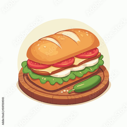 bread, baguette, meal, meat, fresh, food, background, cucumber, carrot, lunch, cuisine, coriander, sandwich, asian, traditional, vietnamese, pork, vietnam, sliced, closeup, cilantro, vegetable, street