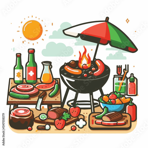 bbq, food, barbecue, grill, party, cooking, meat, picnic, grilling, summer, meal, grilled, cook, beef, cookout, hot, background, barbeque, steak, fire, backyard, pork, flame, delicious, smoke, outdoor
