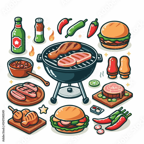 bbq, food, barbecue, grill, party, cooking, meat, picnic, grilling, summer, meal, grilled, cook, beef, cookout, hot, background, barbeque, steak, fire, backyard, pork, flame, delicious, smoke, outdoor