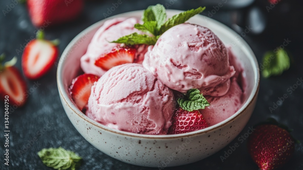 Strawberry ice cream delight Strawberry ice cream delight