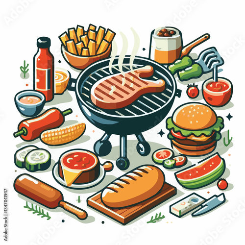 bbq, food, barbecue, grill, party, cooking, meat, picnic, grilling, summer, meal, grilled, cook, beef, cookout, hot, background, barbeque, steak, fire, backyard, pork, flame, delicious, smoke, outdoor